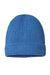 Atlantis Headwear MAPLE Mens Sustainable Finish Edge Cuffed Beanie Royal Blue Flat Front