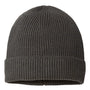 Atlantis Headwear Mens Sustainable Fine Rib Cuffed Beanie - Dark Grey - NEW