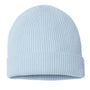 Atlantis Headwear Mens Sustainable Fine Rib Cuffed Beanie - Light Blue - NEW