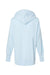 MV Sport W23720 Womens French Terry Hooded Sweatshirt Hoodie Arctic Blue Flat Back