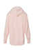 MV Sport W23720 Womens French Terry Hooded Sweatshirt Hoodie Cameo Pink Flat Back