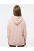 MV Sport W23720 Womens French Terry Hooded Sweatshirt Hoodie Cameo Pink Model Back