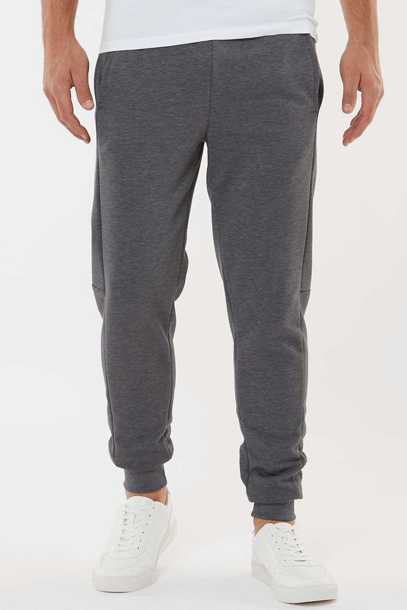 Augusta Sportswear 6868 Mens Eco Revive 3 Season Fleece Jogger Sweatpants w/ Pockets Heather Carbon Grey Model Front