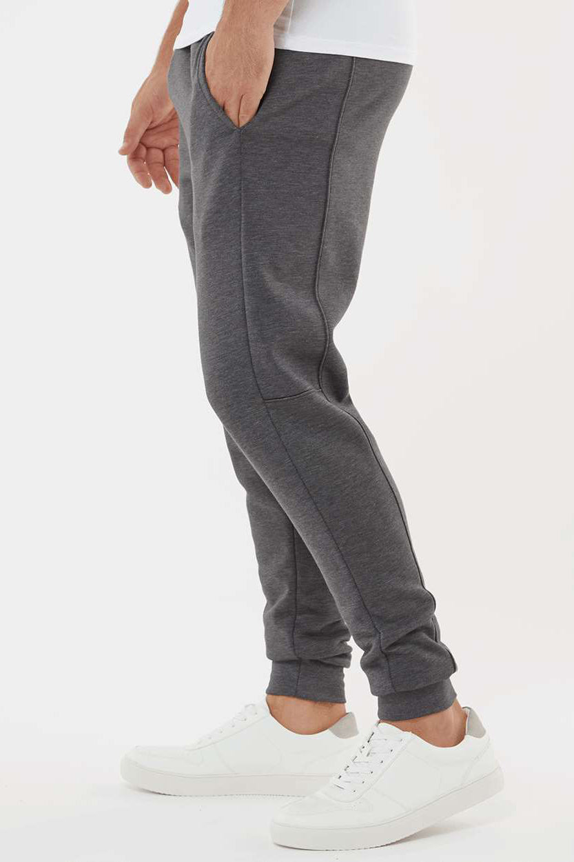 Augusta Sportswear 6868 Mens Eco Revive 3 Season Fleece Jogger Sweatpants w/ Pockets Heather Carbon Grey Model Side