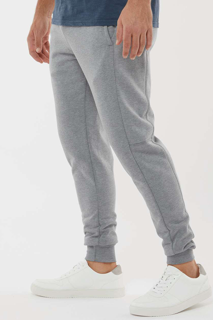 Augusta Sportswear 6868 Mens Eco Revive 3 Season Fleece Jogger Sweatpants w/ Pockets Heather Grey Model Side