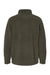 Boxercraft BM8510 Mens Everest Fleece 1/4 Sweatshirt Olive Green Flat Back