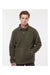 Boxercraft BM8510 Mens Everest Fleece 1/4 Sweatshirt Olive Green Model Front