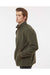 Boxercraft BM8510 Mens Everest Fleece 1/4 Sweatshirt Olive Green Model Side