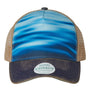 Legacy Mens Old Favorite Snapback Trucker Hat - Calm Waters/Navy Blue/Khaki - NEW