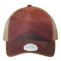 Legacy Mens Old Favorite Snapback Trucker Hat - Mt Sunset/Maroon/Khaki - NEW