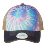 Legacy Mens Old Favorite Snapback Trucker Hat - Pastel Tie Dye/Navy Blue/Khaki - NEW