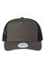 Legacy ROADIE Mens 5 Panel Trucker Hat Charcoal Slub/Black Flat Front