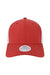 Legacy MPS Mens Mid Pro Snapback Trucker Hat Melange Scarlet Red/White Flat Front