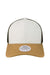 Legacy MPS Mens Mid Pro Snapback Trucker Hat White/Caramel/Brown Flat Front