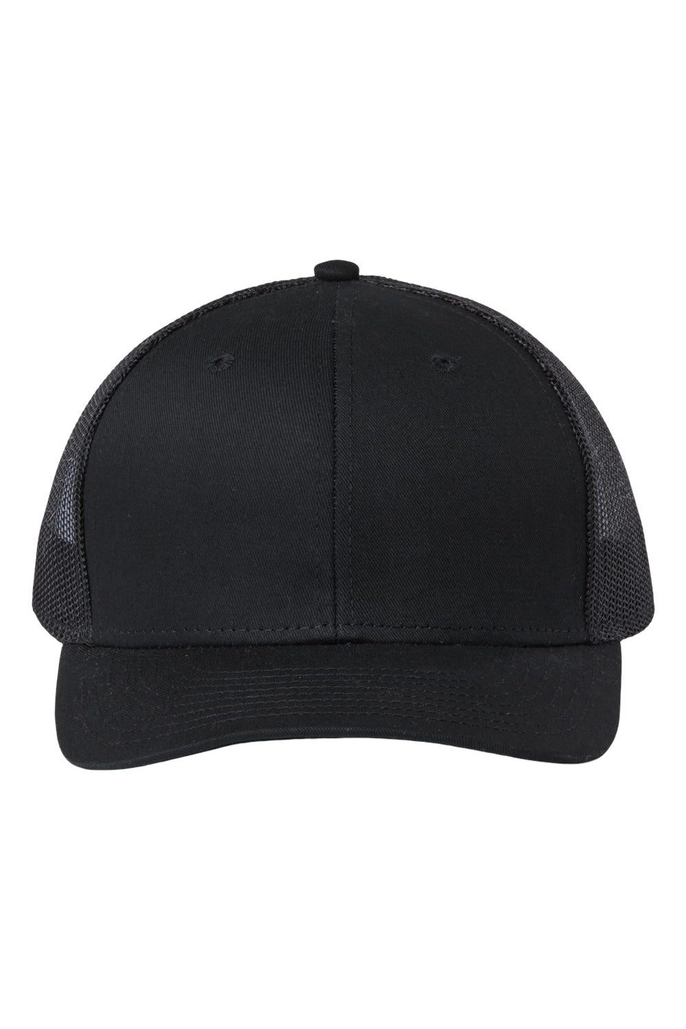 The Game GB452E Mens Everyday Trucker Hat Black Flat Front