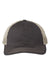 The Game GB880 Mens Soft Trucker Hat Charcoal Grey/Khaki Flat Front