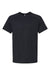 Bella + Canvas 3201 Mens CVC Raglan Short Sleeve Crewneck T-Shirt Heather Black Flat Front