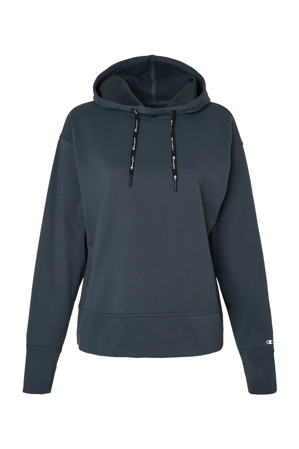 Champion CHP100 Womens Sport Hooded Sweatshirt Hoodie Stealth Grey Flat Front