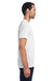 Threadfast Apparel 104A Mens Blizzard Jersey Short Sleeve Crewneck T-Shirt White Model Side