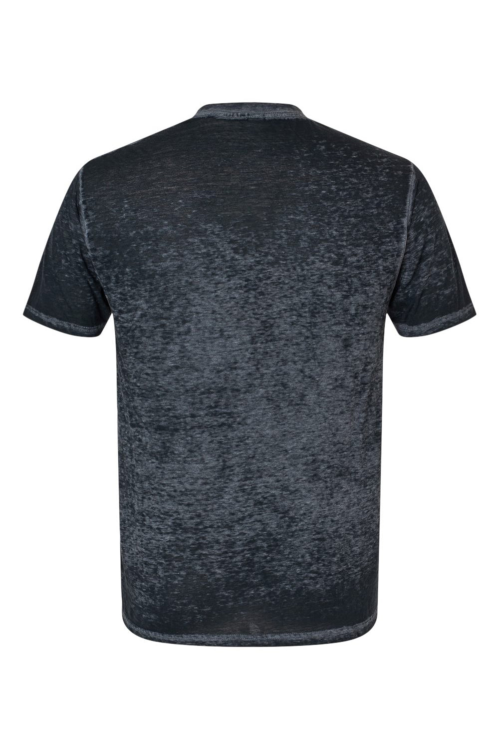 Colortone 1350 Mens Acid Wash Burnout Short Sleeve Crewneck T-Shirt Twilight Black Flat Back