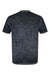 Colortone 1350 Mens Acid Wash Burnout Short Sleeve Crewneck T-Shirt Twilight Black Flat Back