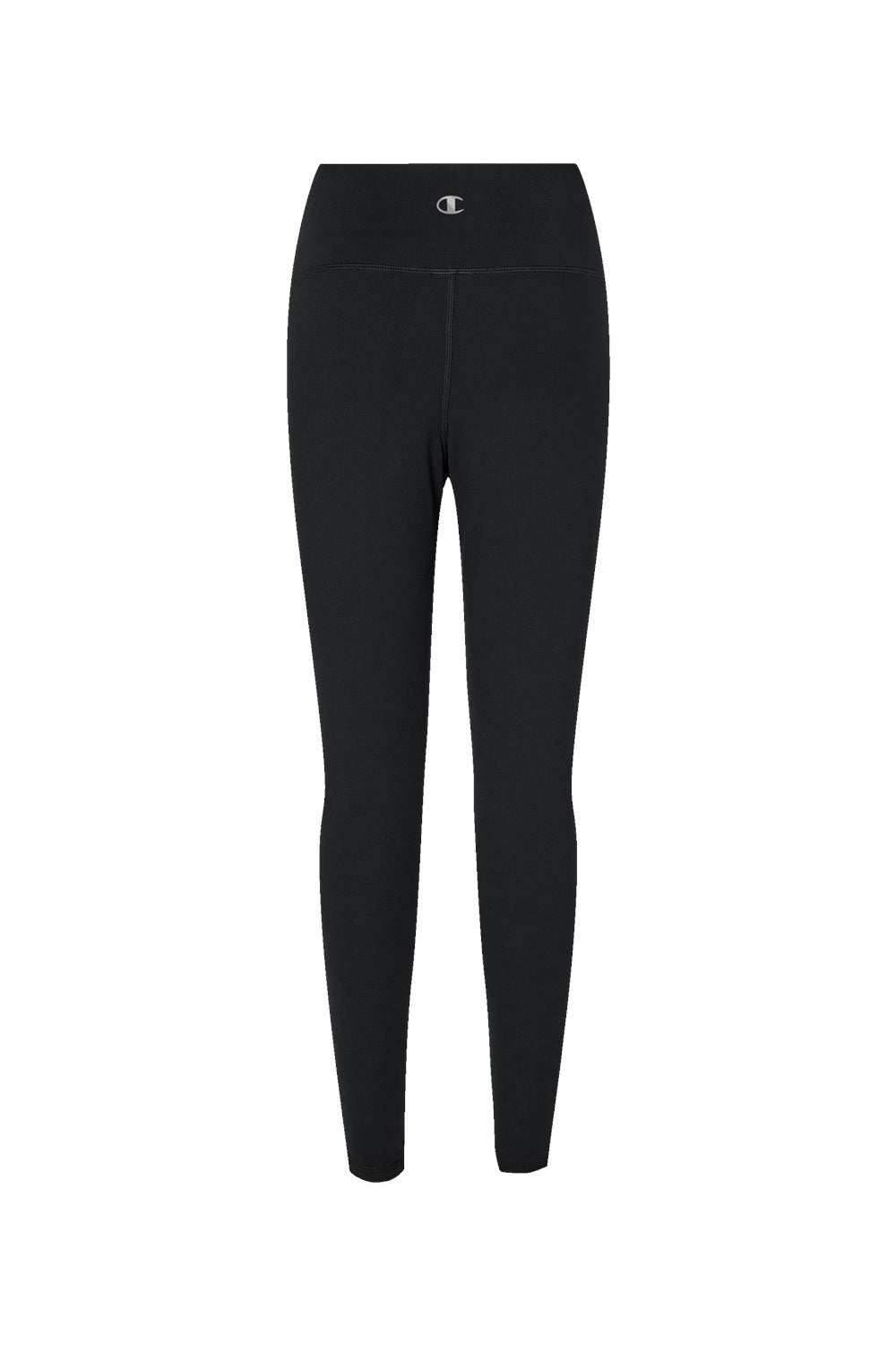 Champion CHP120 Womens Sport Soft Touch Leggings w/ Pocket Black Flat Back