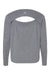 Champion CHP140 Womens Sport Soft Touch Long Sleeve Crewneck T-Shirt Heather Grey Flat Back