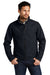 CornerStone CSJ60 Mens Duck Cloth Water Resistant Full Zip Jacket Navy Blue Model Front