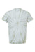 Dyenomite 200CY Mens Cyclone Pinwheel Tie Dyed Short Sleeve Crewneck T-Shirt Olive Oil Flat Back