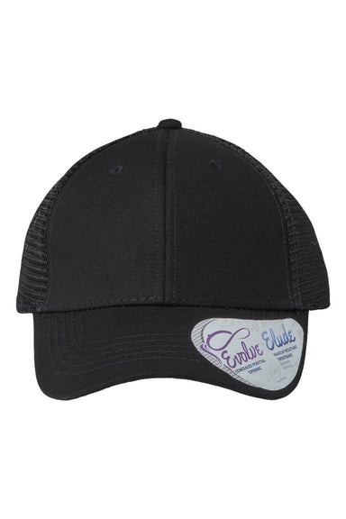 Infinity Her CHARLIE Womens Modern Trucker Hat Black Flat Front