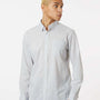 Burnside Mens Burn Long Sleeve Button Down Shirt - Grey/White Gingham