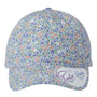 Infinity Her Womens Garment Washed Fashion Print Moisture Wicking Adjustable Hat - Light Pink/Floral