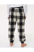 Burnside 4810 Youth Flannel Jogger Sweatpants w/ Pockets Ecru/Black Buffalo Model Back