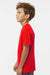 Augusta Sportswear 791 Youth Nexgen Moisture Wicking Short Sleeve Crewneck T-Shirt Scarlet Red Model Side