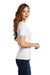 District DT6020 Womens Very Important Short Sleeve Scoop Neck T-Shirt White Model Side