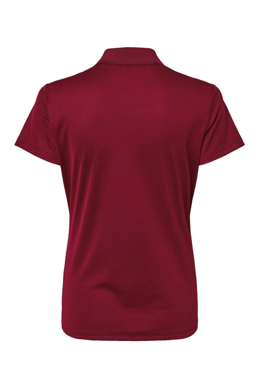 Adidas A431 Womens UV Protection Short Sleeve Polo Shirt Collegiate Burgundy Flat Back