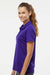 Adidas A431 Womens UV Protection Short Sleeve Polo Shirt Collegiate Purple Model Side