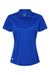 Adidas A431 Womens UV Protection Short Sleeve Polo Shirt Collegiate Royal Blue Flat Front