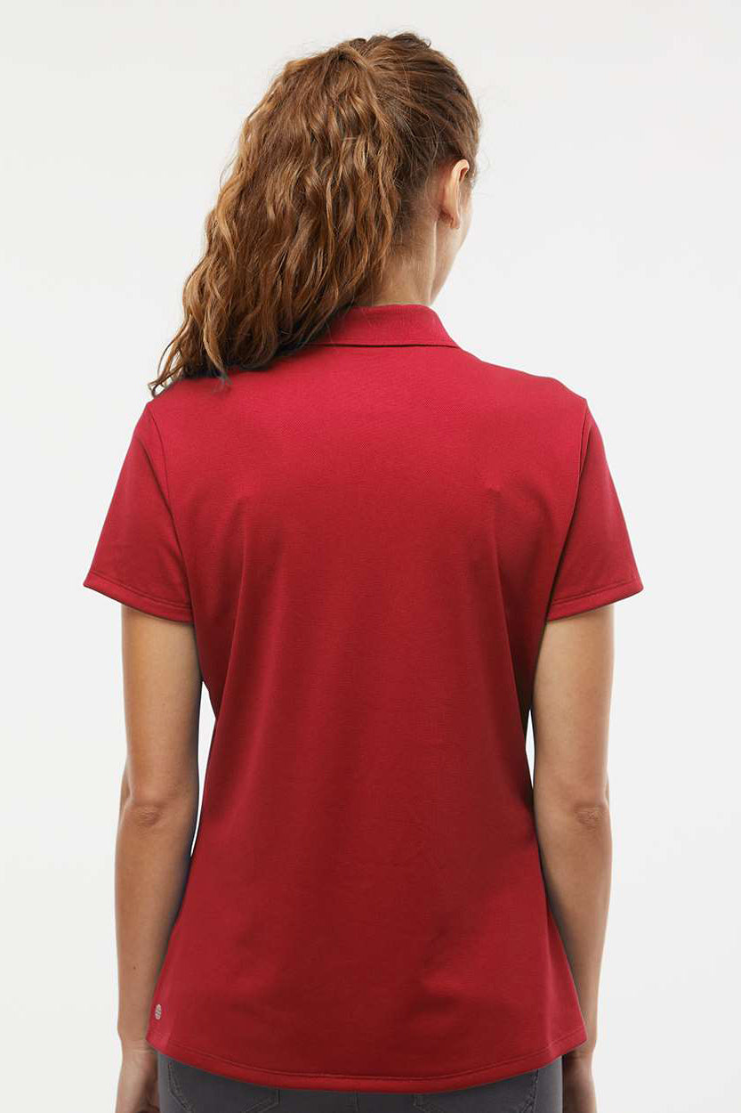 Adidas A431 Womens UV Protection Short Sleeve Polo Shirt Power Red Model Back