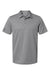 Adidas A580 Mens Micro Pique Short Sleeve Polo Shirt Grey Flat Front