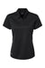 Adidas A581 Womens Micro Pique Short Sleeve Polo Shirt Black Flat Front