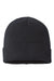 Atlantis Headwear NELSON Mens Sustainable Cuffed Beanie Black Flat Front