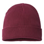 Atlantis Headwear Mens Sustainable Cuffed Beanie - Burgundy - NEW