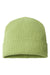 Atlantis Headwear NELSON Mens Sustainable Cuffed Beanie Leaf Green Flat Front