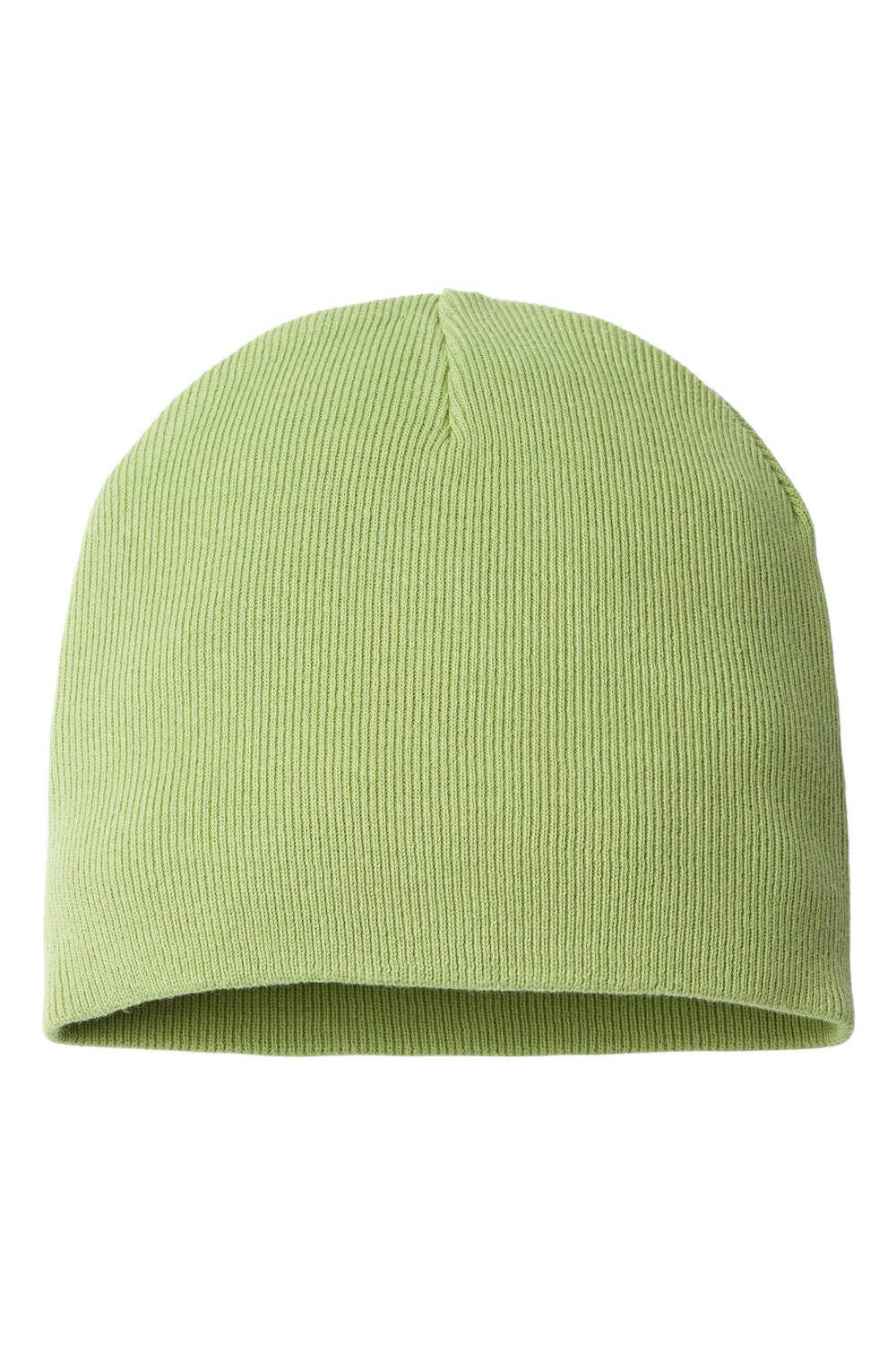 Atlantis Headwear YALA Mens Sustainable Beanie Leaf Green Flat Front