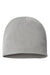 Atlantis Headwear YALA Mens Sustainable Beanie Light Grey Flat Front