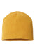 Atlantis Headwear YALA Mens Sustainable Beanie Mustard Yellow Flat Front