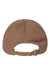Cap America i1002 Mens Relaxed Adjustable Dad Hat Brown Flat Back