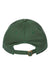 Cap America i1002 Mens Relaxed Adjustable Dad Hat Forest Green Flat Back