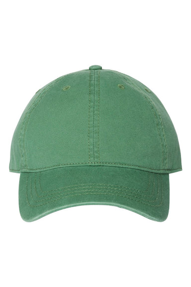 Cap America i1002 Mens Relaxed Adjustable Dad Hat Green Flat Front